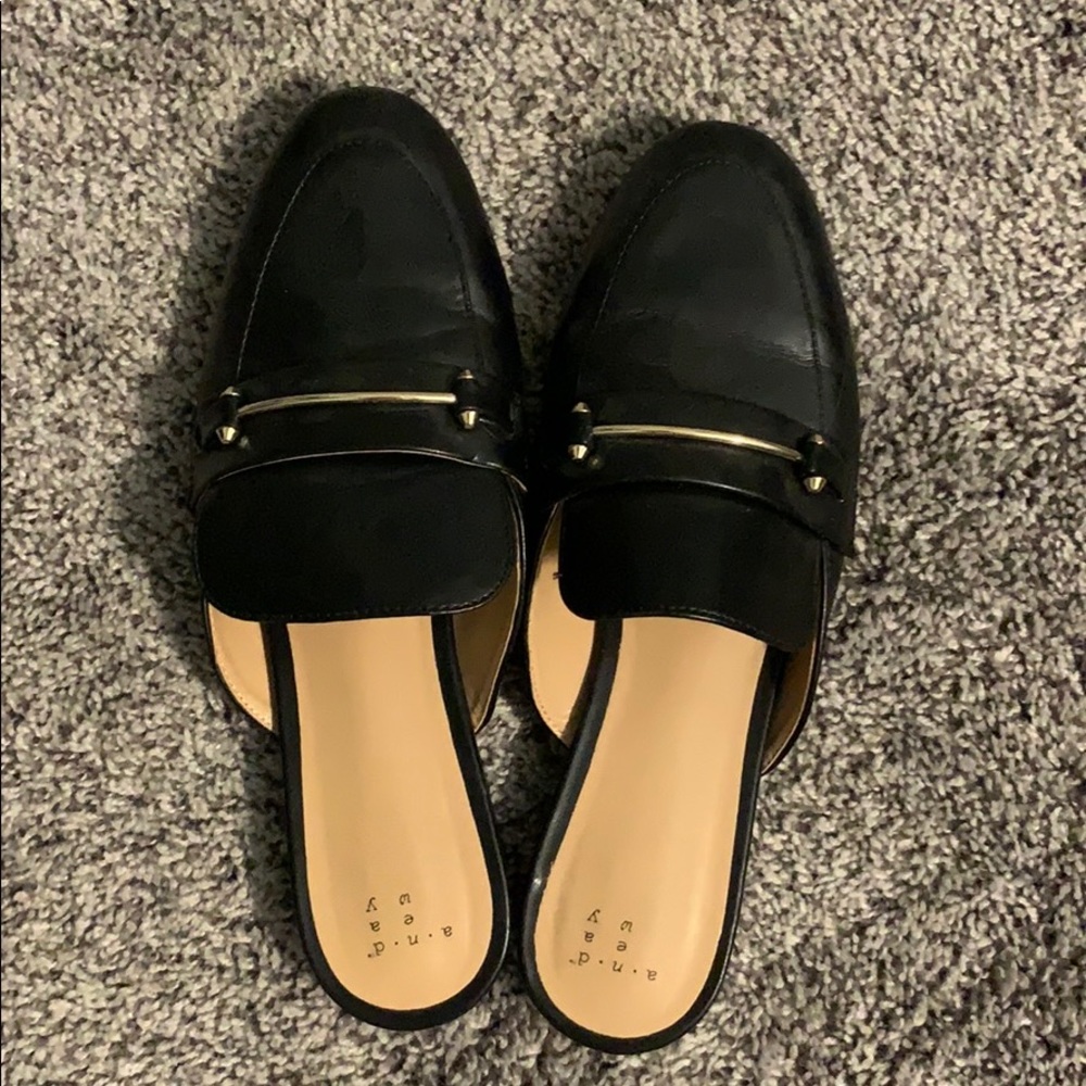 Black Leather Loafers